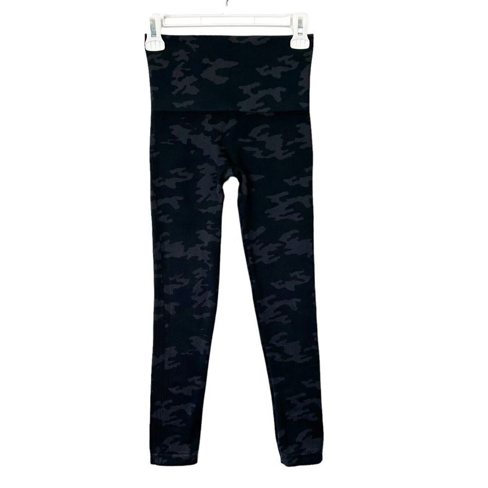 Spanx Gray Camo Seamless Leggings Womens Size Medium Look At‎ Me Now